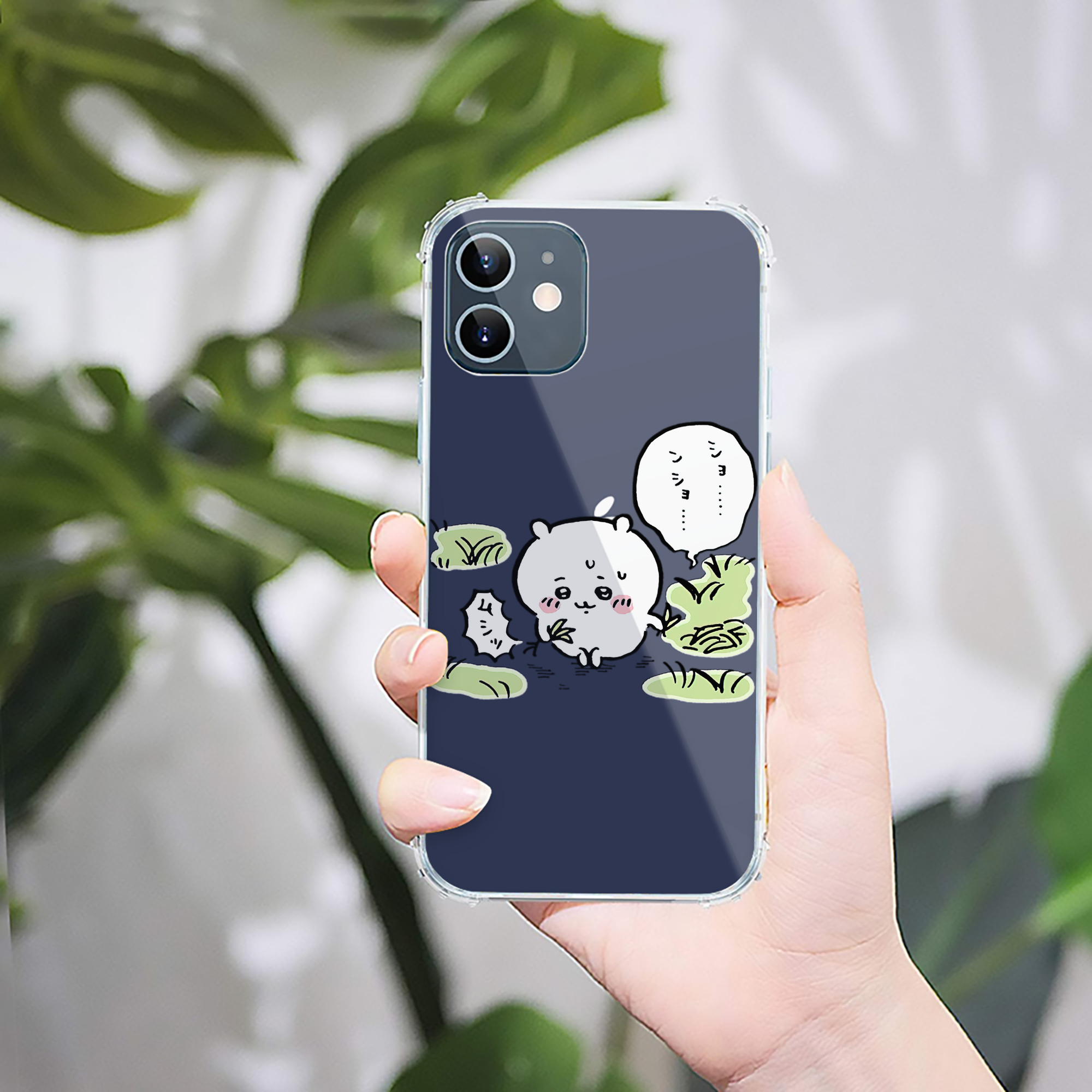 （画像用） ちいかわ ちいかわ Chii-kawa chiikawa 【iPhone 12シリーズ対応】透明スマホケース（クリアソフトケース）